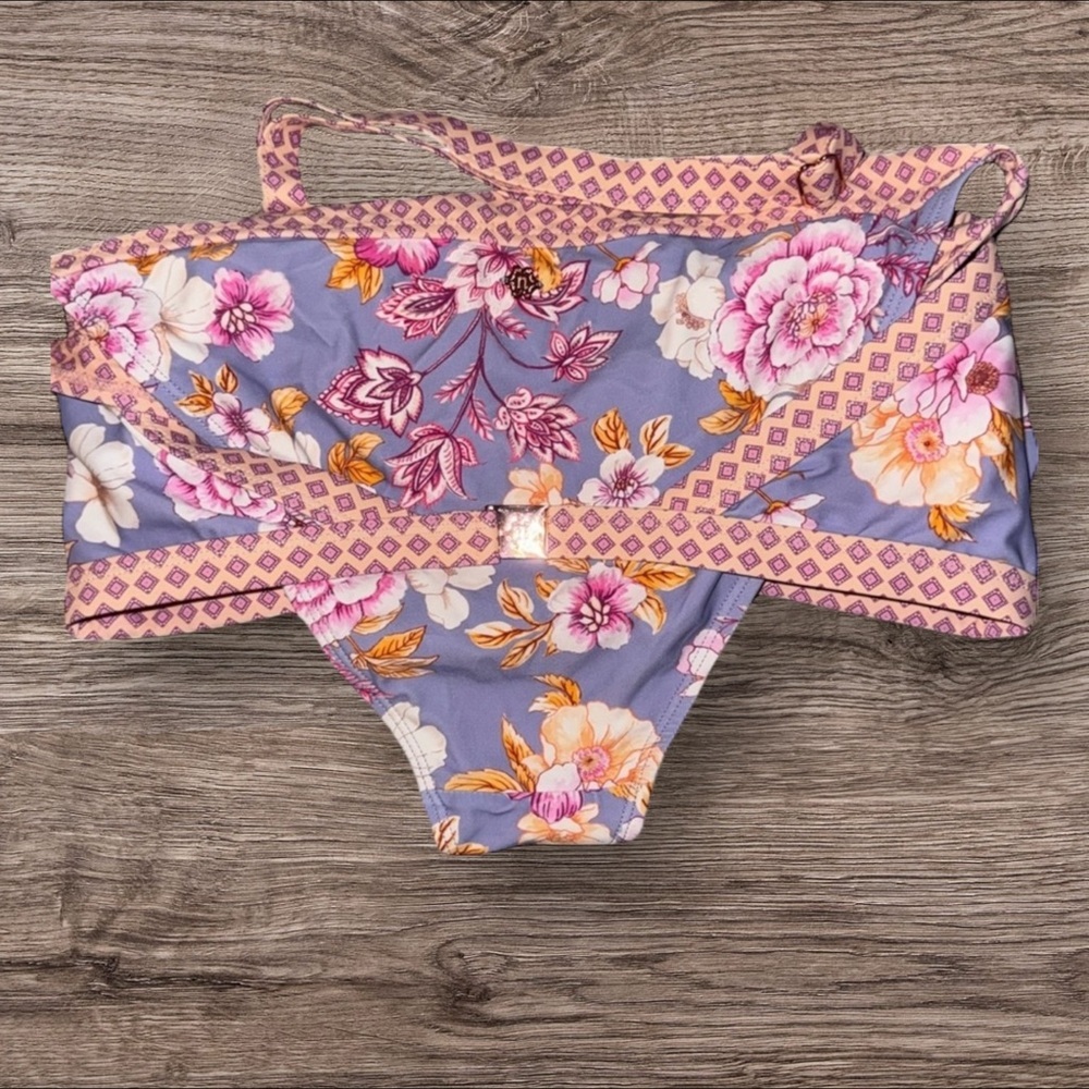 NWOT- Nanette Lepore Lavender Floral Bikini - Picture 7 of 9